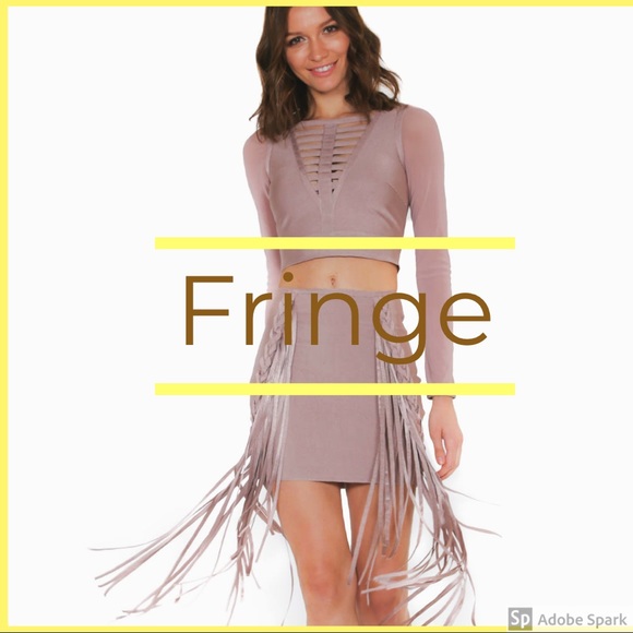 Mini Fringe Bandage Skirt